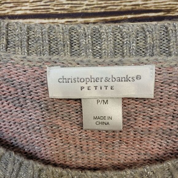 Christopher Banks  Long Sleeve Knitted Pullover Sweater MP  Pre-owned - Picture 3 of 5